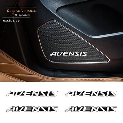 4/10pcs 3D Aluminum Speaker Stereo Speaker Badge Emblem Sticker for Avensis T25 T27 Stickers Accessories Car-Styling