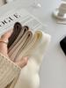 Soft Wool Cashmere Knee-High Scrunch Socks: Thick, Warm, Solid Color, Autumn/Winter Over-the-Knee Comfort