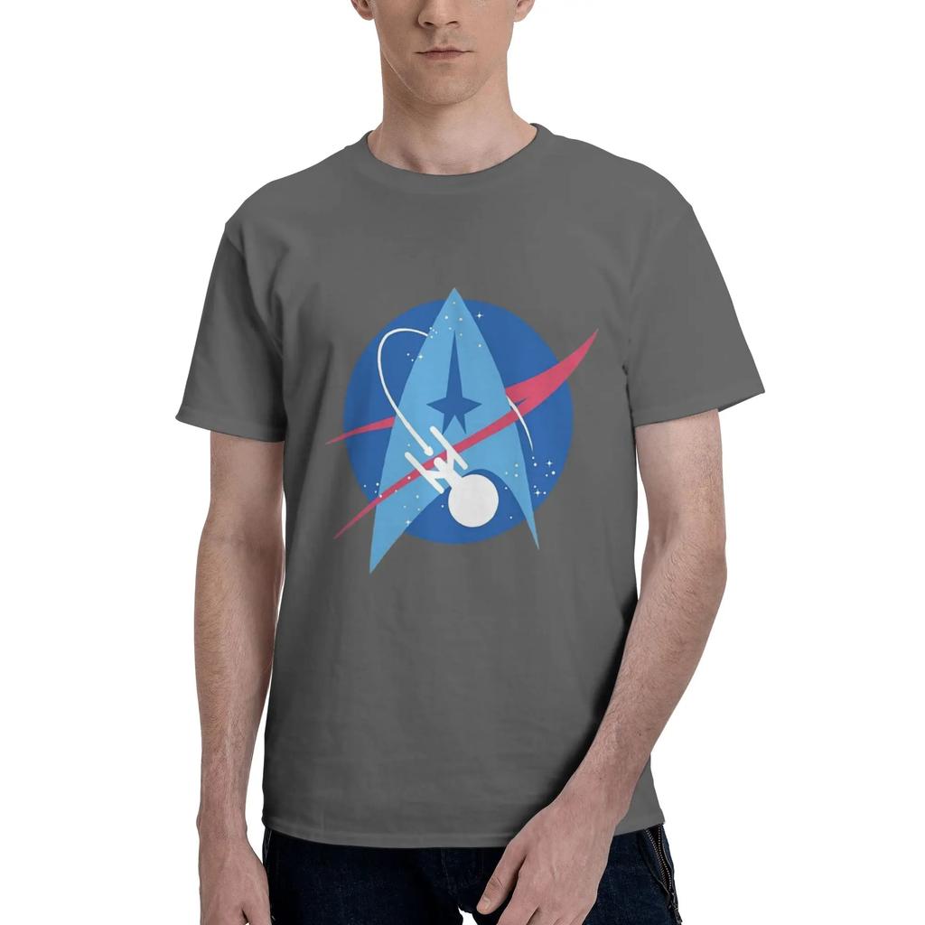 Star Treks Science Fiction TV Series 100 Cotton TShirt Mens Classic T Shirts Men Crew Neck Short Sleeve S6XL