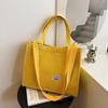 Damen Handtasche Einfacher Cord Tragbar Große Kapazität Handtasche Ins Modetrend Kleine quadratische Handtasche Einzelne Schultertaschen