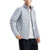 Asics Outdoor Casual Sports Solid Color Zipper Stand Collar Long Sleeve Down Jacket Men Jackets Gray 2031E442-020