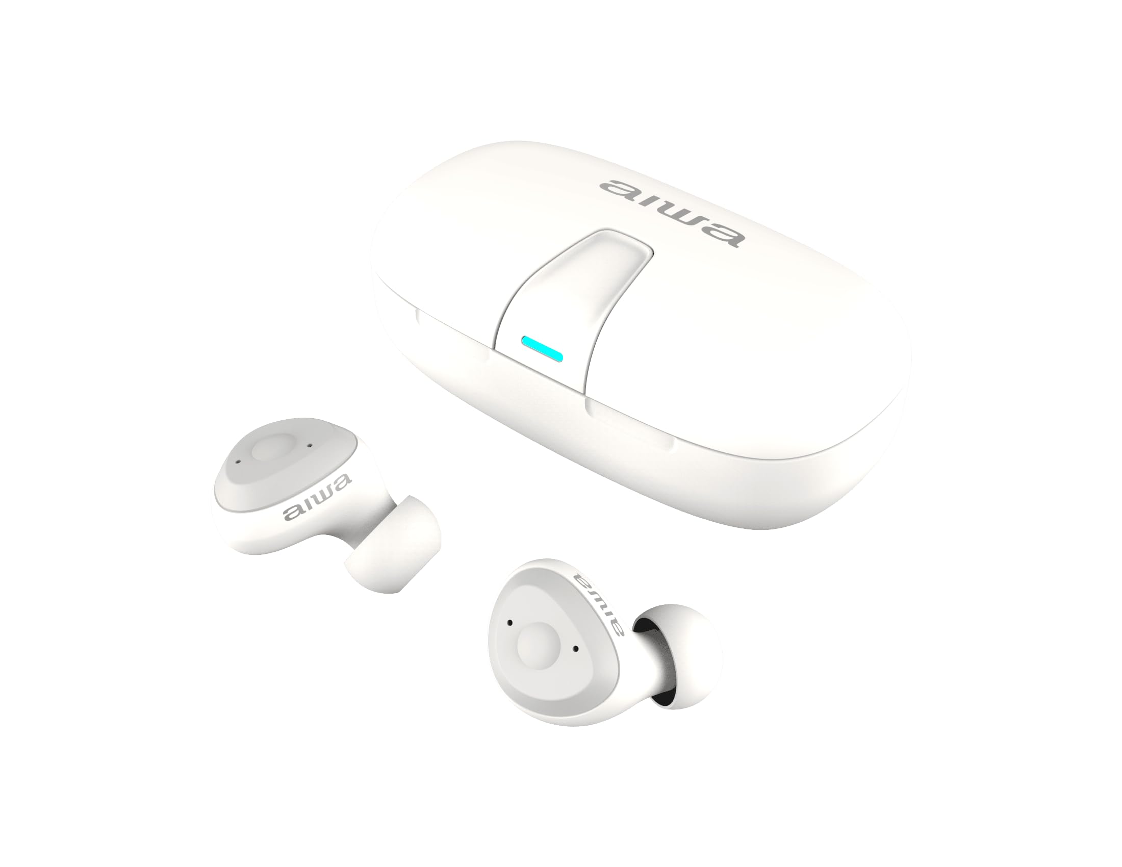 

Aiwa Hear SCE1 Rechargeable Hearing Bluetooth Wireless Earbuds for Young and Older Dedicated 5 Volume Easy to Use for Calls and Over 9 Hours of білий