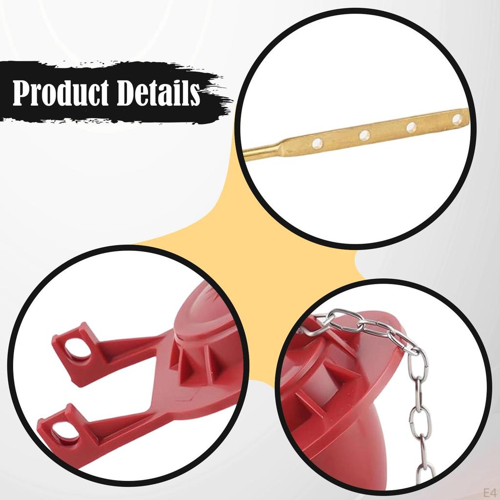 Toilet Flush Lever Fits Most Front Loading Toilets Single Push Flushing Tank Handle with