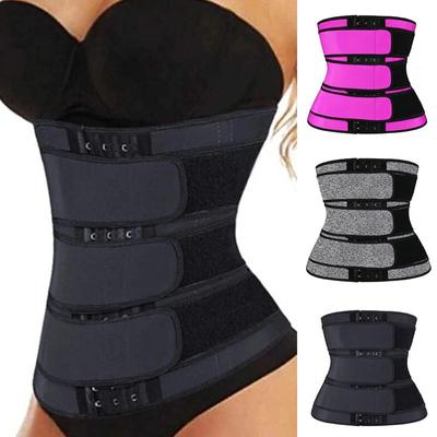 3 Belt Waist Trainer Sauna Sweat Sport Girdles Women Body Shaper Workout Trimmer Belt