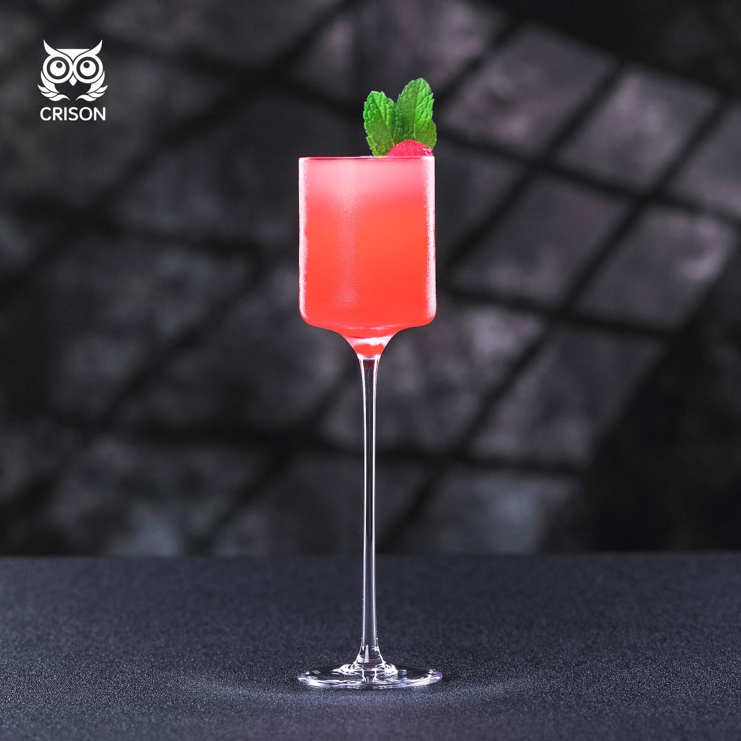 Pre06 Crison Japanese-Style Crystal Tall Cocktail Glass Creative and Unique Japanese Classical Tall Glass Ins Style 150ml 150ml