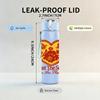 1PC Trust The Seeds Vintage Heart Print 750ml Color Plastic Sports Water Bottle Leakproof Flip Straw Lid Suitable for Sports Office Home Use