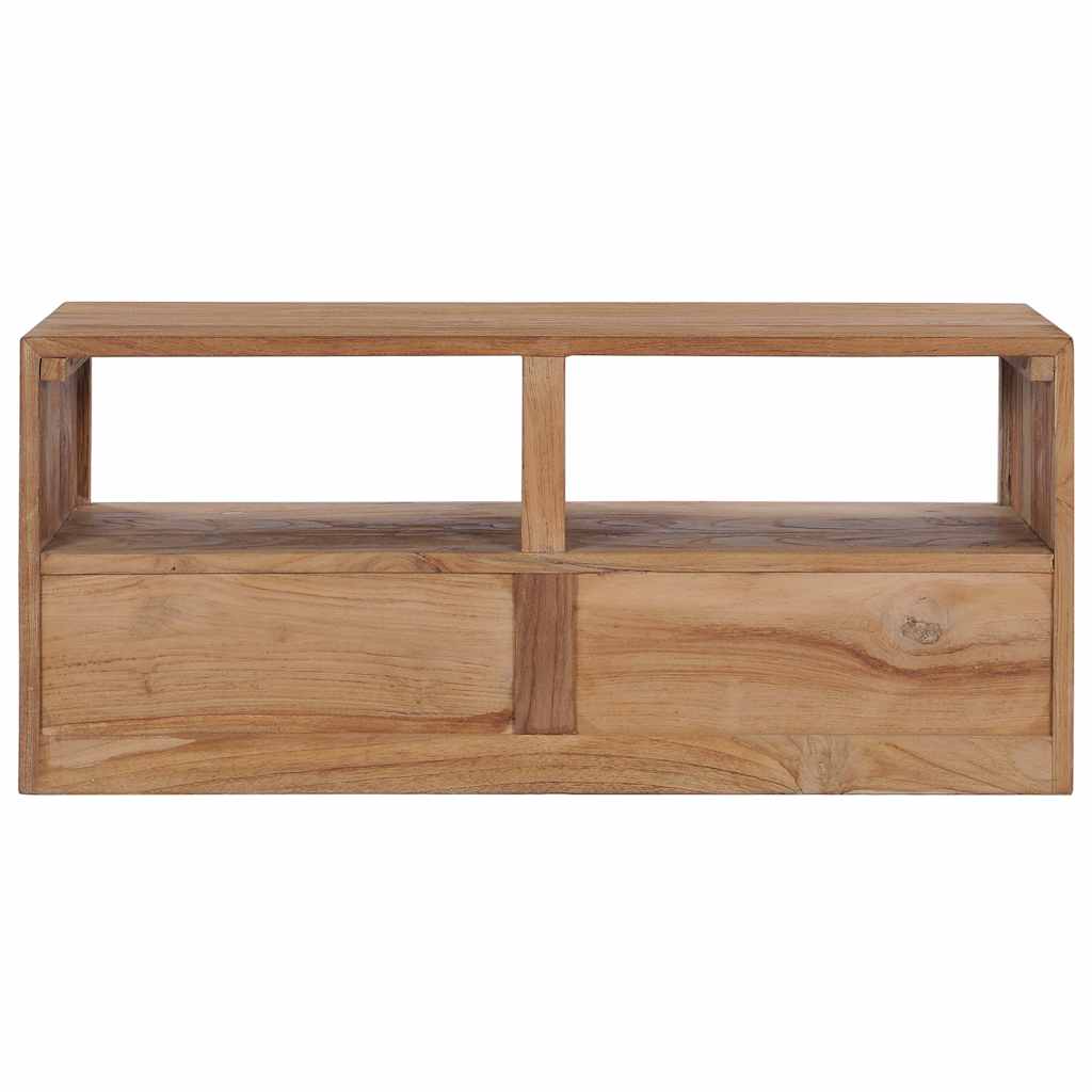 TV Stand 90x30x40 Cm Solid Teak Wood