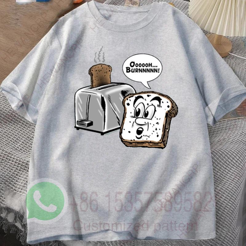 Getoastetes Brot T-Shirt Sommer Trainingsanzug Herren Rundhals Pullover Kurzarm Oberteil Harajuku Baumwolle Sweatshirt Lässige Streetwear