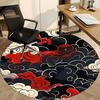 1pc Clouds Patterns Office Round Area Rug,  Mat Suitable For Office, Under Office Chairs Bedroom Living Room Home Decor, Room Deco