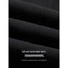 Women's Black High-Waist Flare Pants with Slit - New 2025 Spring/Autumn Slimming Style