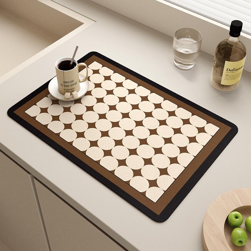 Coffee Machine Drain Pad, Kitchen Countertop Pad, Sink Sink Sink, Quick Drying, Waterproof Diatomaceous Earth