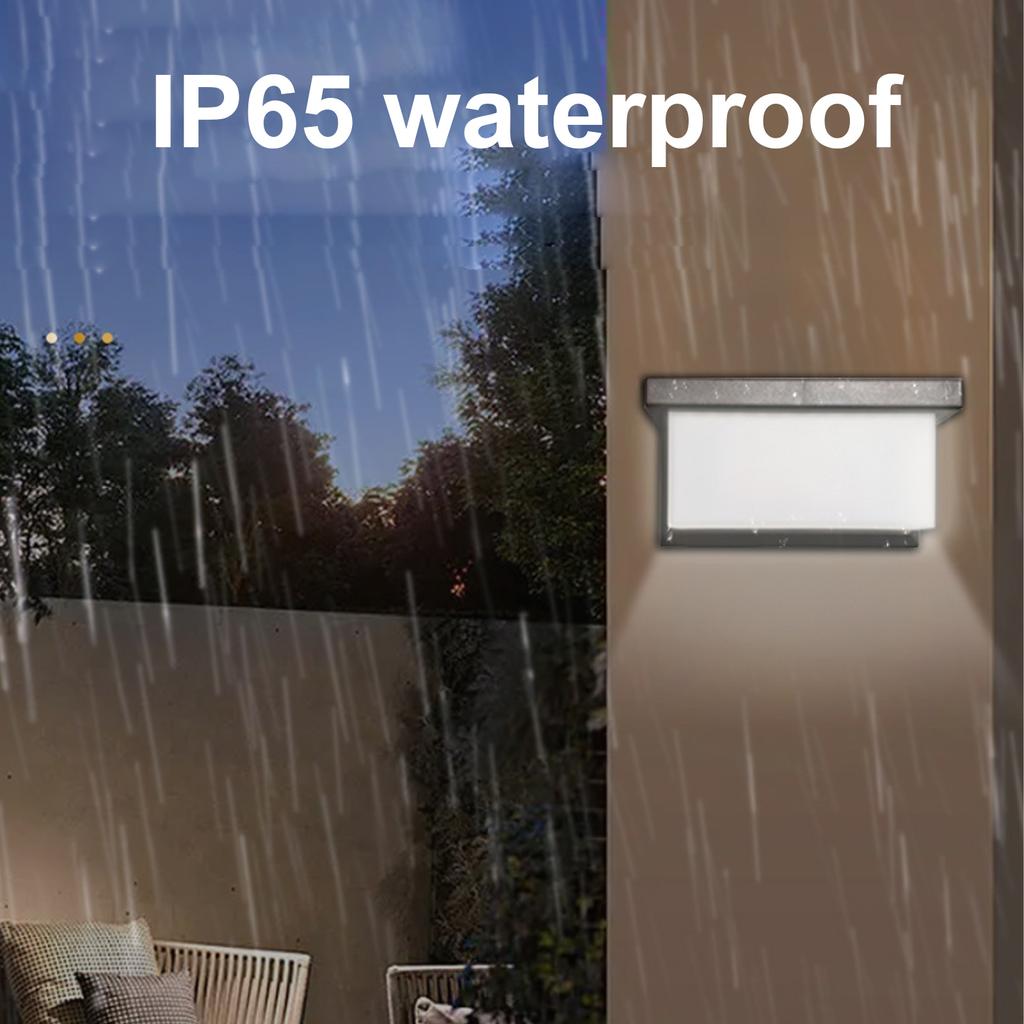 Solar Wall Lamp Motion Sensor Wall Lights Outdoor Waterproof Courtyard Lamp Garden Lamp 3 Light