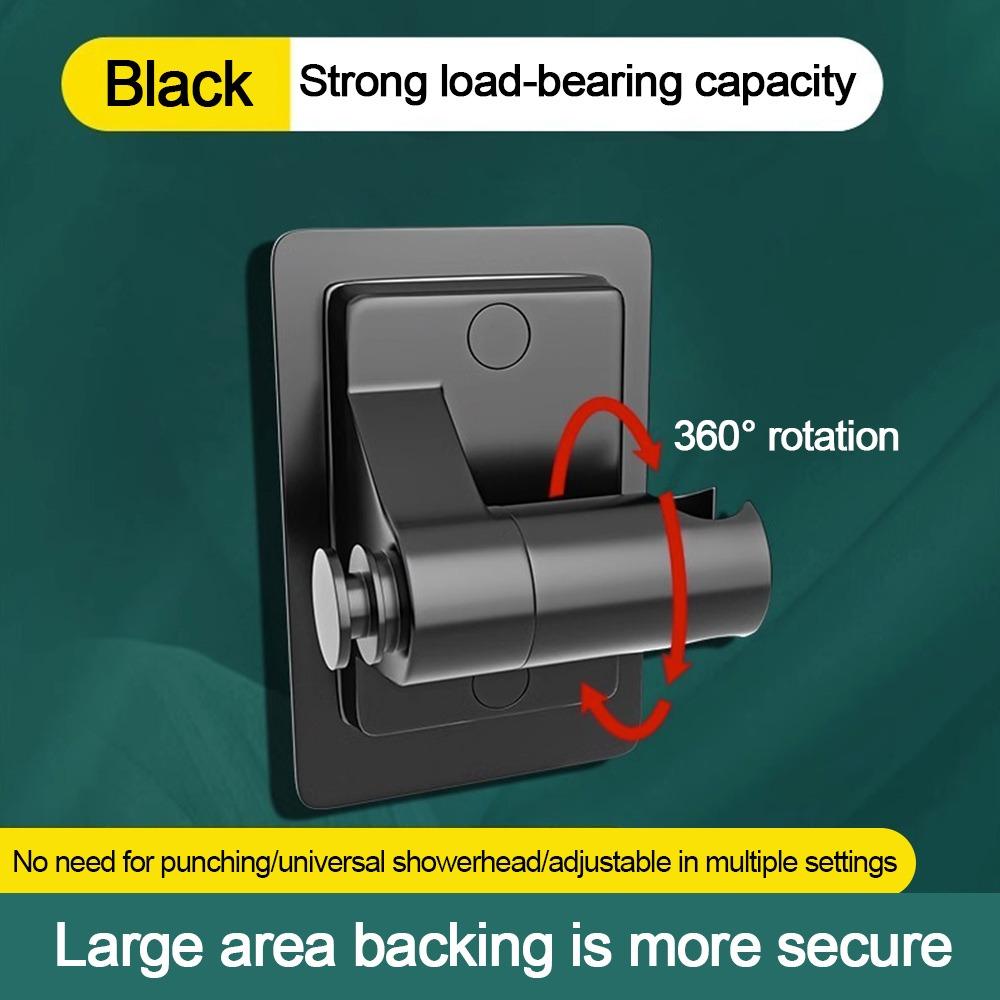 Self-adhesive Shower Head Holder Adjustable Sprayer Fixed Base  Bathroom Accessories