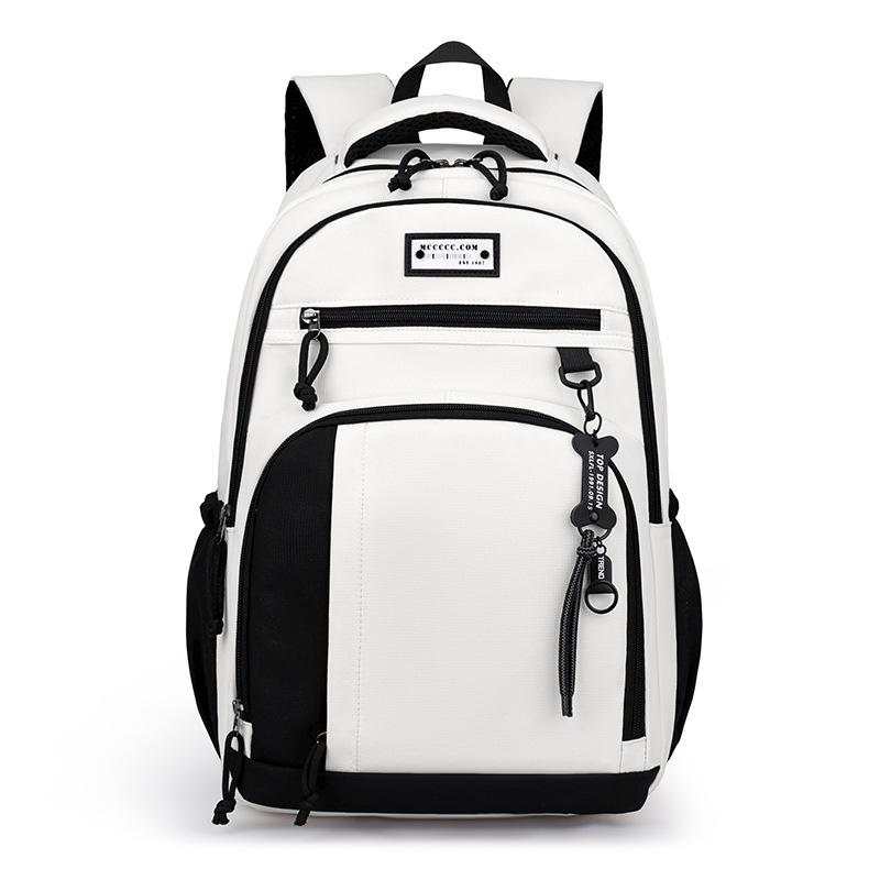 Schoolbag new large-capacity backpack Korean version of tooling style, strong and durable multi-compartment backpack for junior and high school