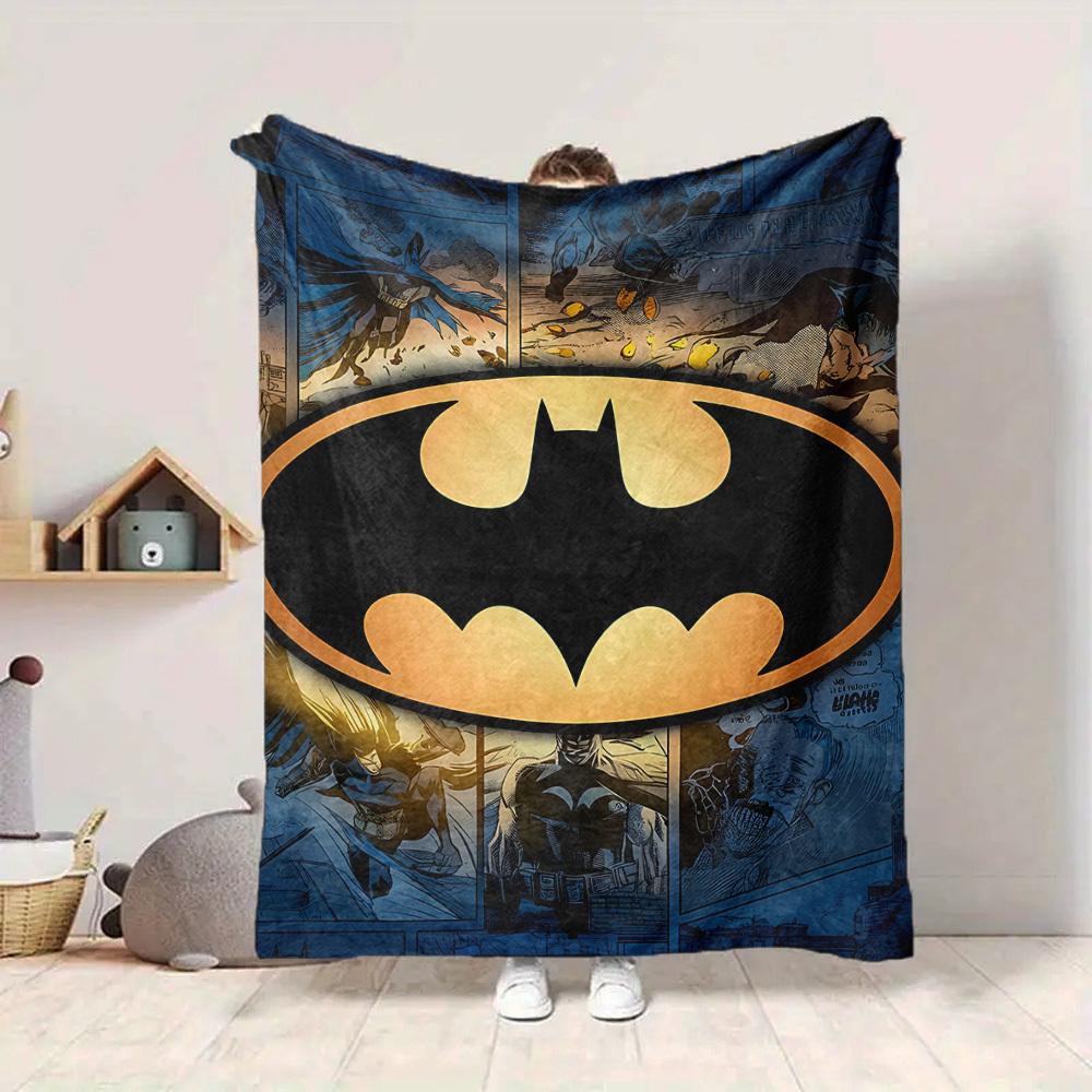 1pc Batman, Superhero Blanket Lightweight Flannel Throw For Sofa, Bed, Travel, Livingroom, Office, Couch, Chair, And Bed