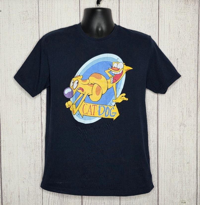 CatDog Graphic Tee Black Unisex T-Shirt S To 5XL 8D1068 Unisex T-Shirt