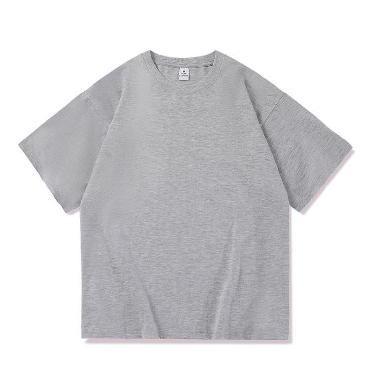 Men Basic Cotton T Shirt  Summer Solid Color Short Sleeve Casual O Neck Tee