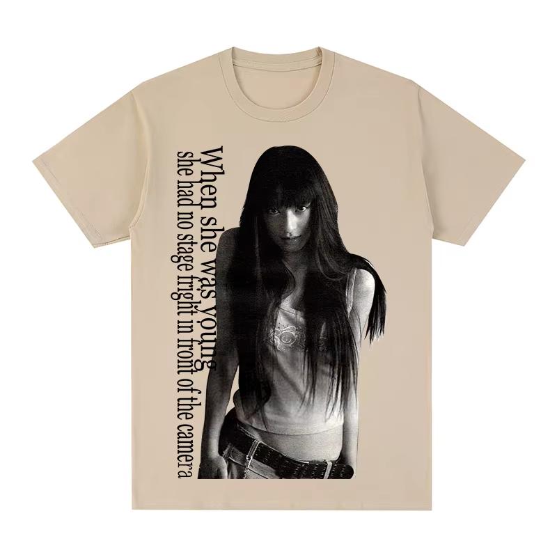 Chiaki Kuriyama Battle Royale Vintage T-shirt Kitano Takeshi Top Men Women Plus Size Casual Short Sleeve Crew Neck Tee Unisex
