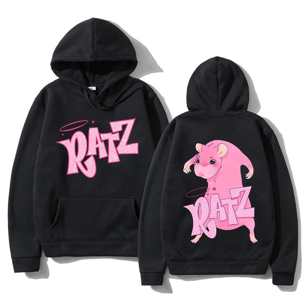 Meme Mouse Ratz Hoodie Fashion Women Harajuku Graphic Kawaii Hoodies Unisex Autumn Winter Cute Pullovers Sweatshirts