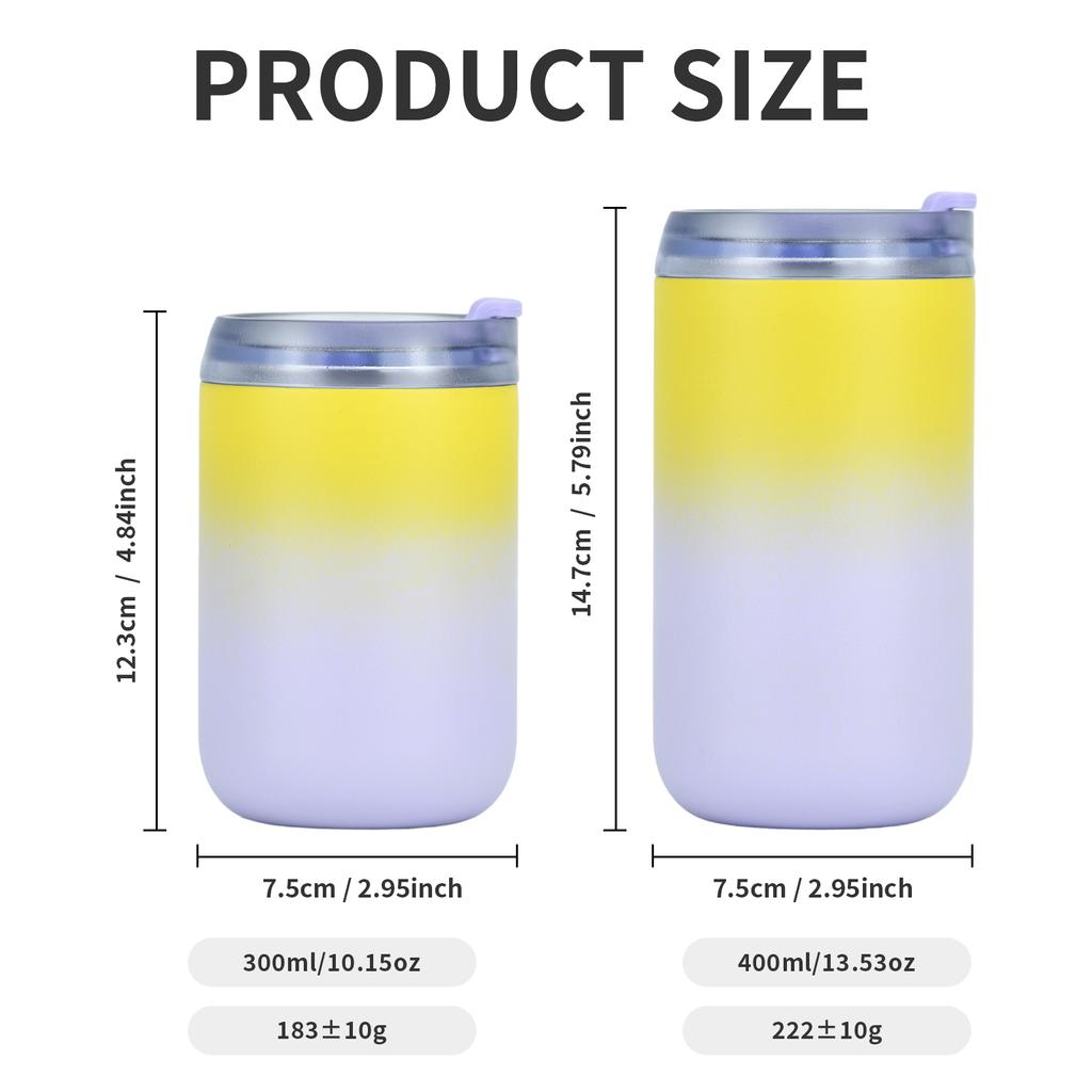 300ML Coffee Cups Stainless Steel Thermos Bottle Thermal Bottle for Coffee Vacuum Flask Portable Insulated Cups Travel Car Mug