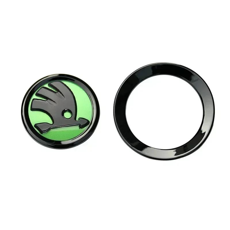 2025 Nieuw 46MM ABS Auto Stuurwiel Midden Logo voor Skoda Fabia Rapid Kodiaq Octavia Laura Superb 1 2 3 4 VRS Yeti Karoq Embleem