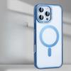 Applicable To Apple 16proMax Strong Magnetic Suction Phone Case Transparent IPhone 15 Independent Button 14 Anti-fall Protection Case