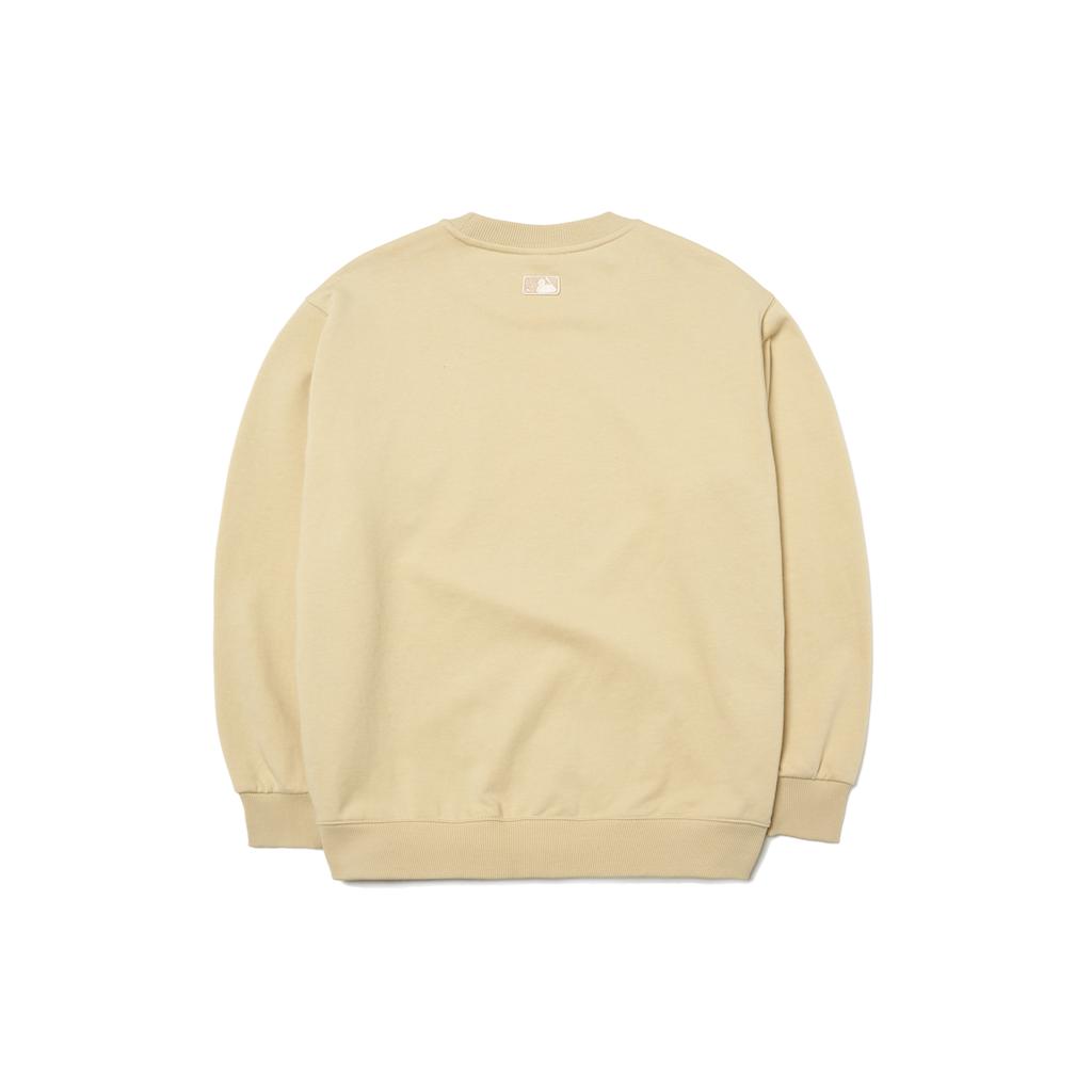 New MLB New York Yankees Sweatshirts Unisex Beige Yellow 3AMTB0214-50BGS