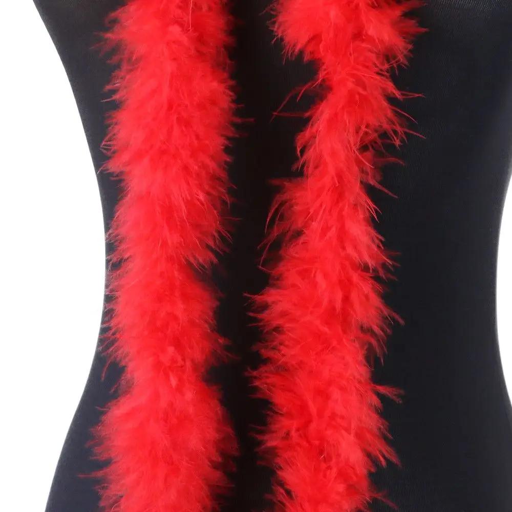 2M Feather Strip Boa Fluffy Feather Ribbon For Christmas Tree Costume Fancy Dress Wedding Party Apparel Sewing Craft Decoration