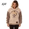 Warm Fleece Pet Holder Cat Hoodie with Pouch, Carrier Sweatshirt for Dog & Cat, Hooded Pullover, Hands Free Pouch Kangaroo Pocket, Drop Shoulder