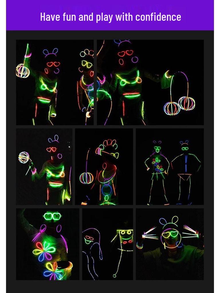 Kinder Knicklicht Armband - Buntes Leuchtendes Partylicht