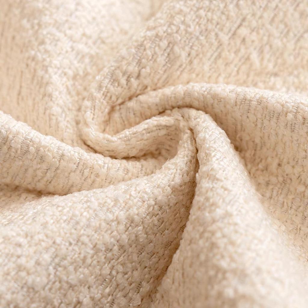 Contrast Hem Yarn-Dyed Chenille Sofa Cover for All Seasons Living Room Non-slip Sofa Seat Cover Couch Slipcover, Sofa Towel