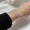 Spring Dawn Double Layer Heart Bracelet - Fashionable Bean Round Bead Design for Women