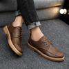 Fashion British Style Men Casual Shoes Quality Comfort Men Leather Shoes Soft Wear-resistant Male Social Dress Shoe Chaussure Hommes 44