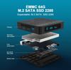 Mini PC,Windows 11 Mini Desk Computer,with Intel Gemini Lake N4000 Processor,6G LPDDR4 64G EMMC,Support Dual Screen,for Business Home Office Family