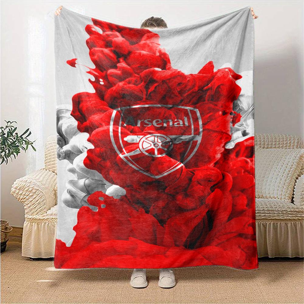 Arsenal Blanket Soft & Cozy Suitable for Sofa Office Chair Chair for All Occasions Modern Style Birthday Christmas Gift Blanket