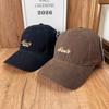 Daily Cap Washed Old English Embroidery Baseball Cap Street Travel Retro Style Men and Women Tide