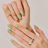 Green Bikini Gel Nails