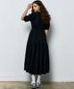 Manavis Seven Noah Linen Garden Dress [Black]