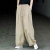 Unisex High-Waisted Wide-Leg Jogger Pants – Versatile, Loose, Slimming, Solid Color, Casual Sportswear with Jogger Cuffs.
