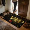 Fashion Spade Floor Mat Soft Flannel Absorbent Mat Non-Slip Rug Home Bedroom Bathroom