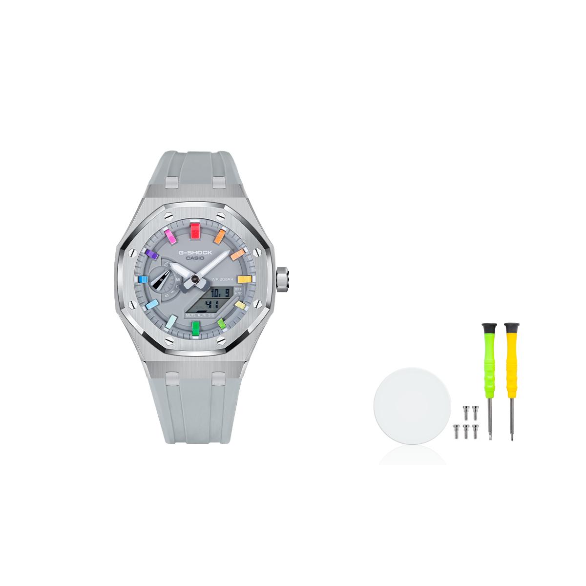 CASIO Men Gray Watch GA-2110ET-8A(Watch4--) Gray