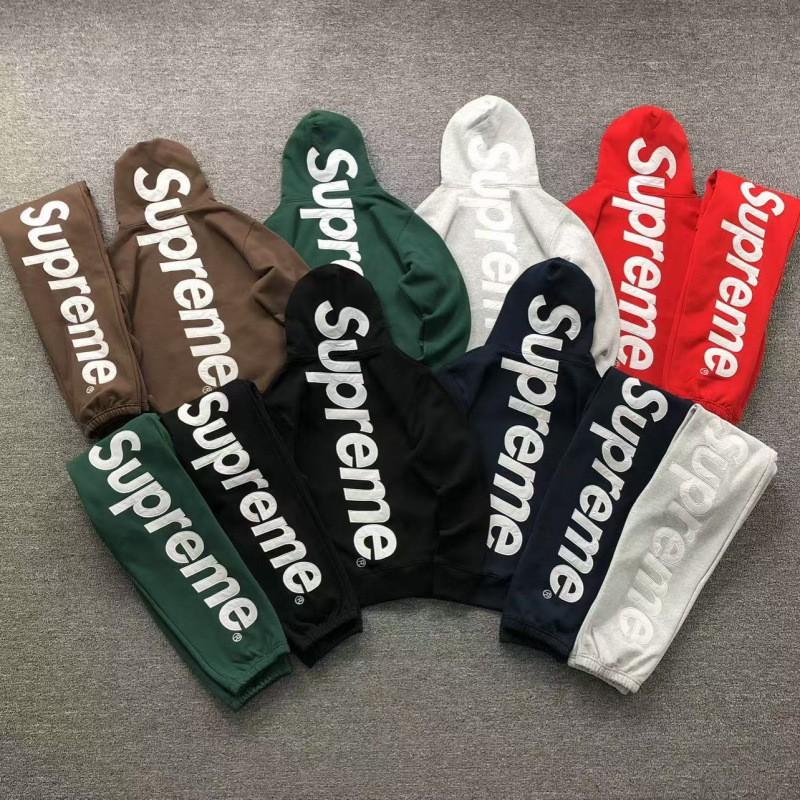 2026FW Moletom com Capuz Bandana Box Forro de Lã Algodão Masculino Jovem Streetwear