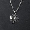 Viking Odin Raaf Bijl Hanger Ketting Noorse Mythologie Runen Amulet 316L Roestvrij Staal Krijger Sieraden voor Mannen