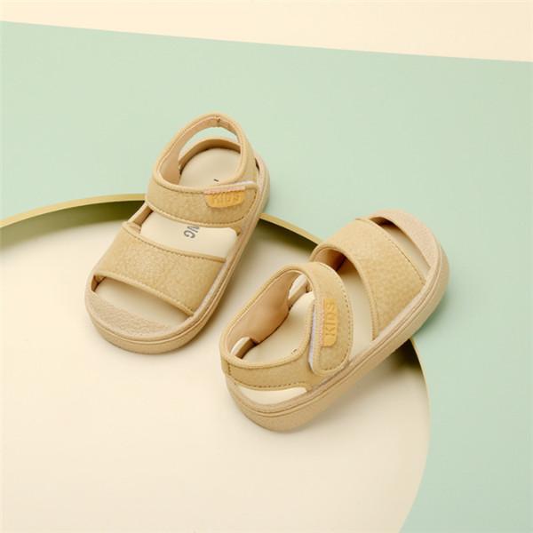 

New Summer Baby Shoes For Boys Leather Closed Toe Girls Sandals Soft Sole Non-slip Fashion Toddler Kids Sandals 15-25 24