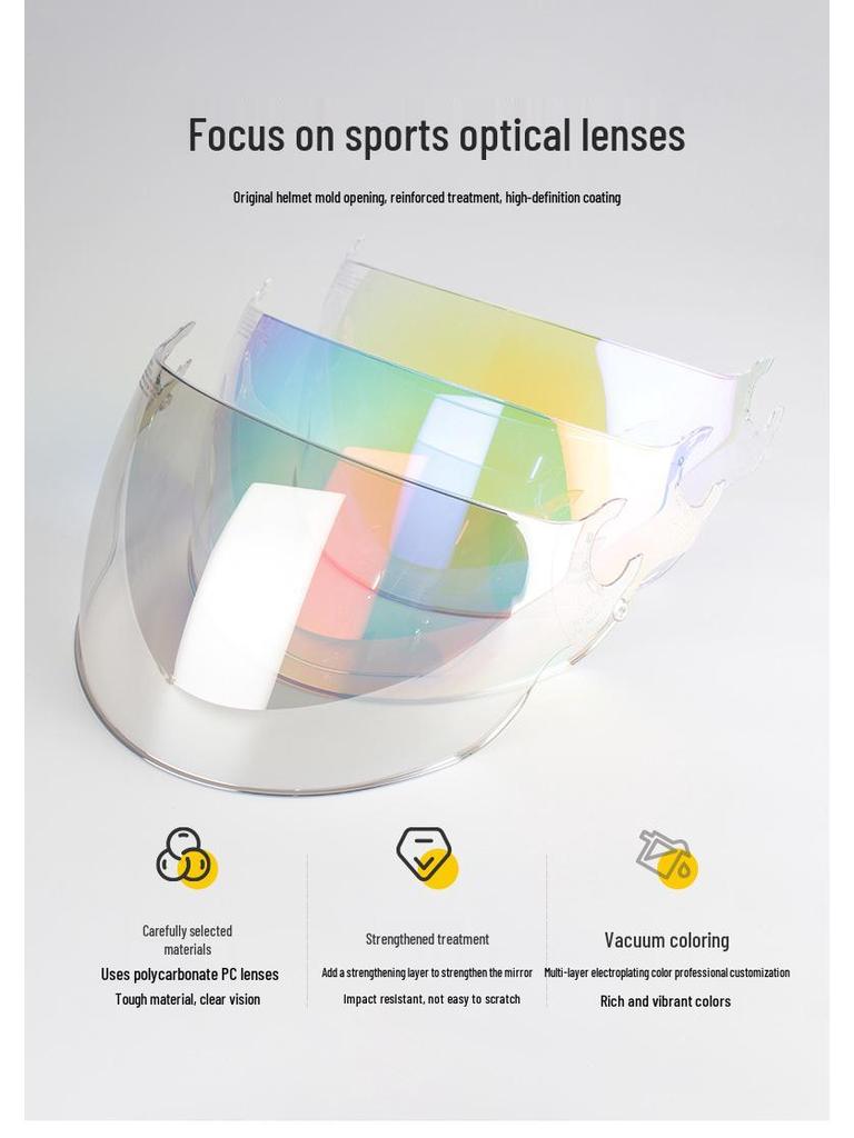 LS2 OF562 Summer Half Helmet Visor: Windproof, Sunscreen, Long Goggles