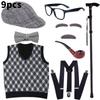 Elderly Childrens Day Cosplay Costume Stage Performance Halloween Fashion Party