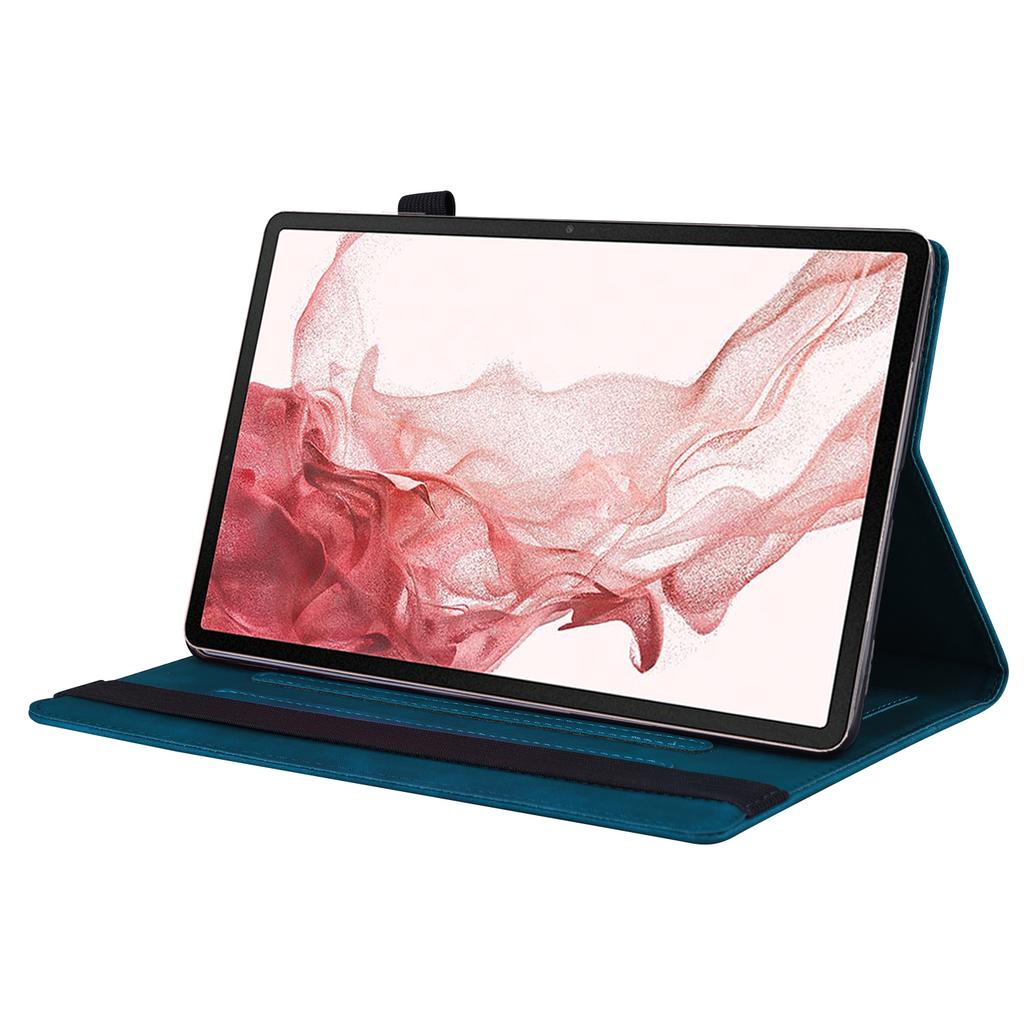 For Samsung Galaxy Tab S10 FE+ Case PU Leather Protective Folio Tablet Cover with Card Holder