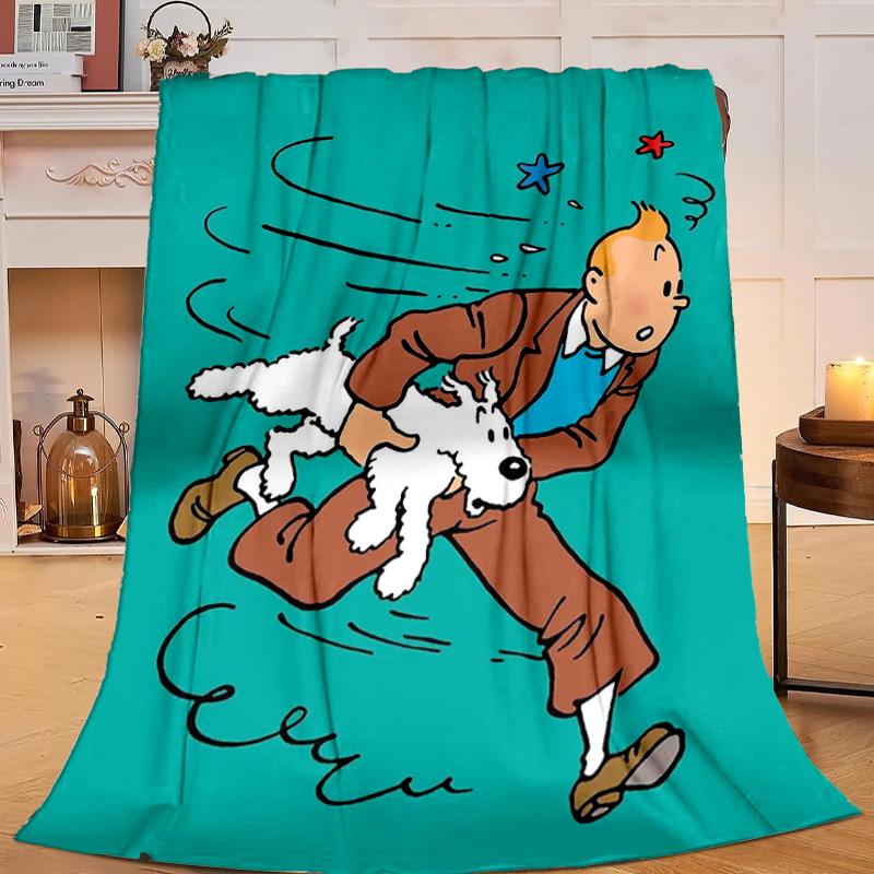 1PC Adventure In The City Flannel Blanket Gift, Suitable for Both Men And Women, Soft Ideal for Beds And Sofa, Birthday Or Christmas Gift