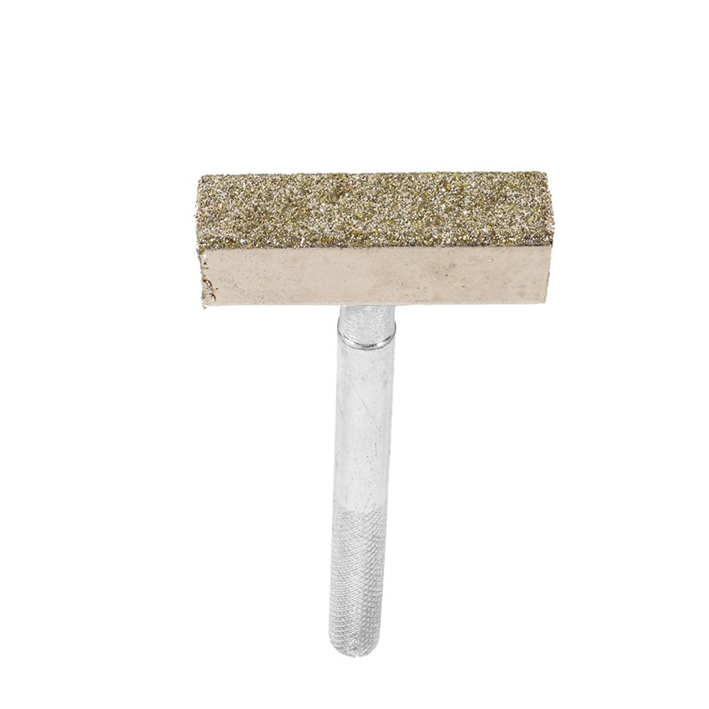 1 Piece Grinding Wheel Tool Silver Stone with Flat Coated for Bench Grinding Deburring Wheels