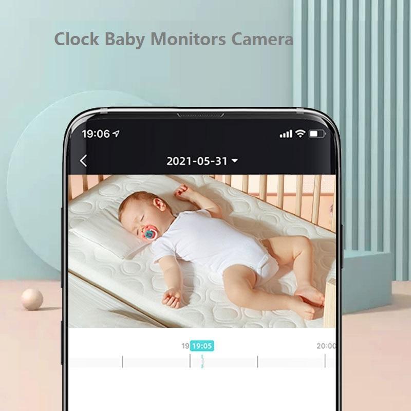 1080P HD Wifi IP Uhr Kamera windbar Baby Monitore Indoor Smart Home wiederaufladbare Drahtlose Nachtsicht Kameras